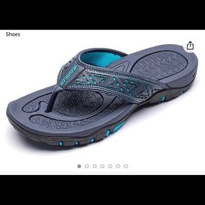 HOBIBEAR Men Flipflops Sandals Black